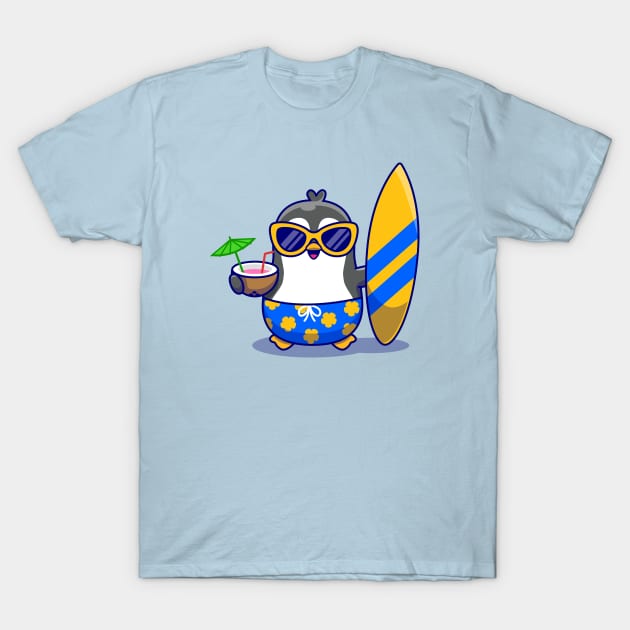 Cute Penguin Summer T-Shirt by Catalyst Labs